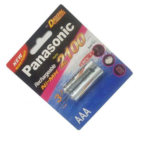 باتری نیم قلمی پاناسونیک قابل شارژ AAA مدل HHR-EPT بسته 2 عددی