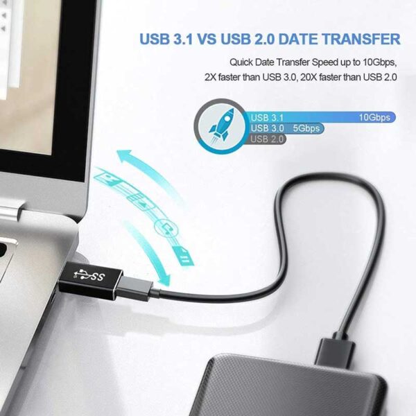 مبدل usb c به usb 3.0 مدل NETPIL-TB862