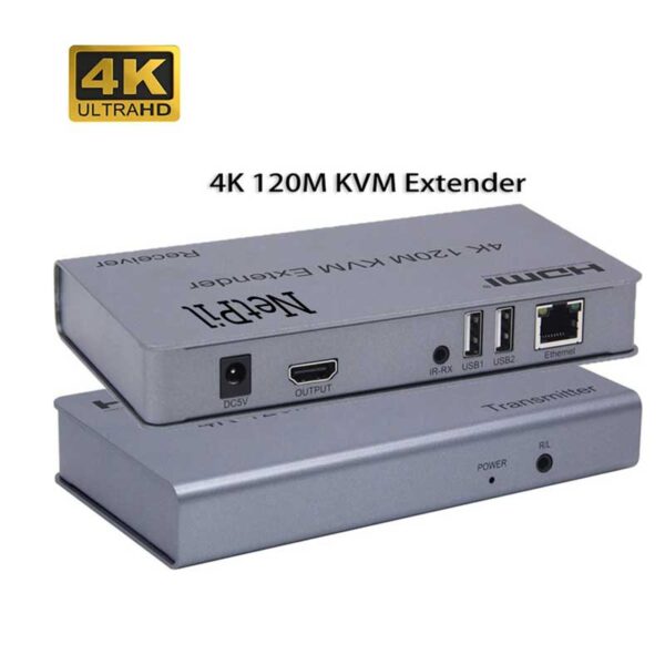 سوییچ 2 پورت HDMI KVM EXTENDER نت پیل مدل KVEX120