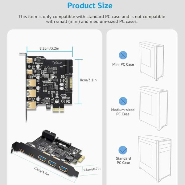 کارت تبدیل PCI-E به TYPE-C مدل NETPIL UT32