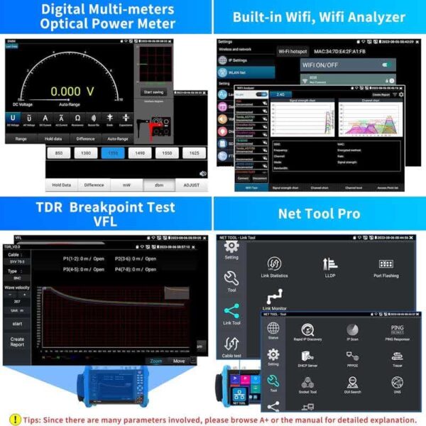 تستر دوربین مداربسته مدل NETPIL- IPC-9800 PRO