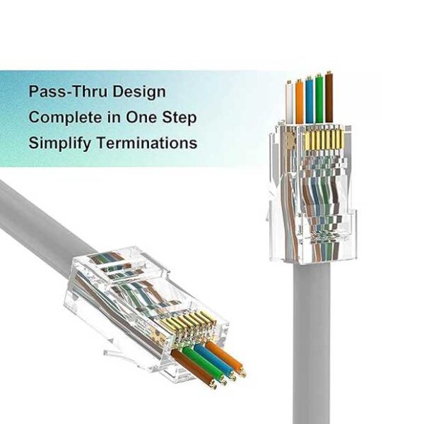 سوکت شبکه CAT6 UTP میان گذر نت پیل