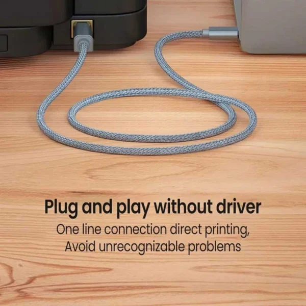 کابل USB-C پرینتر مدل NETPIL TB707 طول 0.5 متر