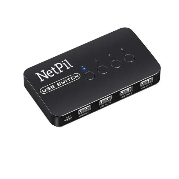 سوییچ 4 پورت USB نت پیل مدل U404