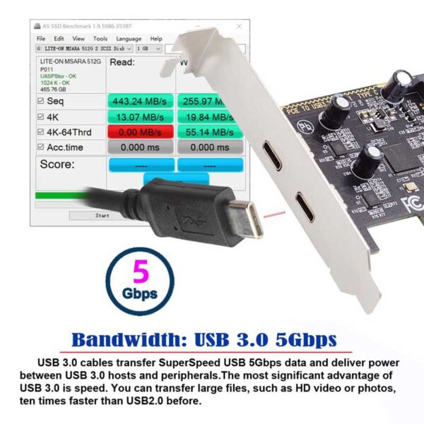 کارت تبدیل PCI-E به TYPE-C مدل NETPIL TP48