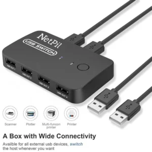 سوییچ 2 پورت USB نت پیل مدل U204