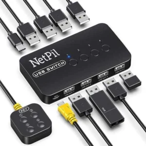 سوییچ 4 پورت USB نت پیل مدل U404