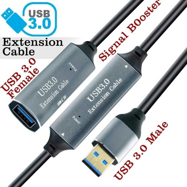 کابل افزایش طول USB 3.0 اکتیو نت پیل مدل EXUS10 به طول 10 متر