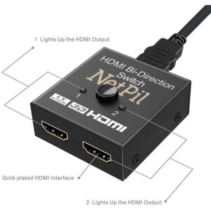 سوییچ 1 به 2 HDMI نت پیل مدل SW12