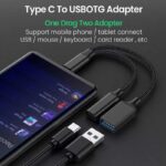 کابل تبدیل USB-C به USB-C / USB 3.0 مدل NETPIL TB701 طول 0.1 متر