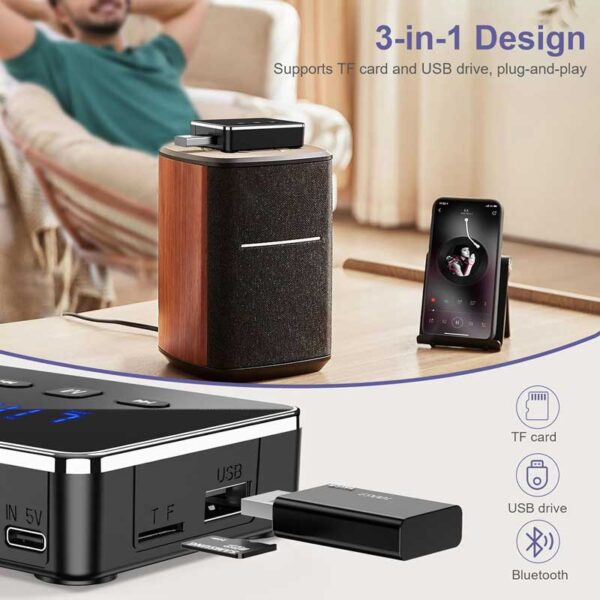 گیرنده فرستنده بلوتوثی صدا مدل NETPIL RT06
