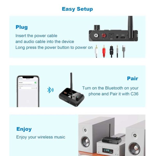 گیرنده بلوتوثی صدا مدل NETPIL C36