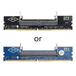 معمولاً برای لپ‌تاپ‌ها ۲۶۲ پین DDR5 SO-DIMM و برای کامپیوترهای رومیزی ۲۸۸ پین DDR5 DIMM وجود دارد.