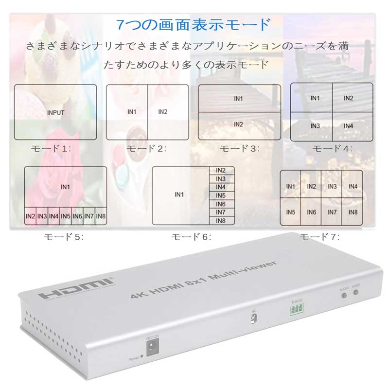 سویچ کواد ویوئر 8*1 نت پیل مدل SWQ81 سویچ کواد ویوئر 8*1 نت پیل مدل SWQ81