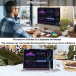 کی وی ام سوییچ HDMI بیسیم دو پورت نت پیل مدل kvwl200m