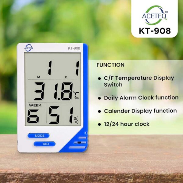 دما سنج و رطوبت سنج مدل Kt908