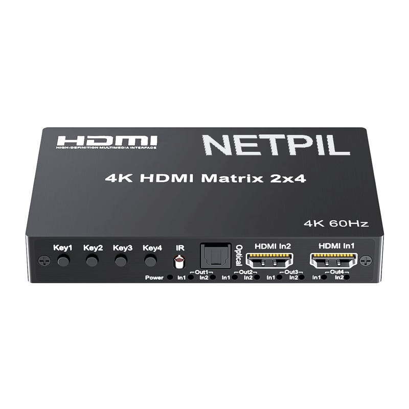 ماتریکس سوئیچ 4 در 2 HDMI نت پیل مدل MSH214 ماتریکس سوئیچ 4 در 2 HDMI نت پیل مدل MSH214