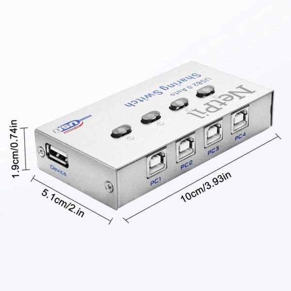 هاب سویچ 4 پورت پرینتر نت پیل مدل SWH24