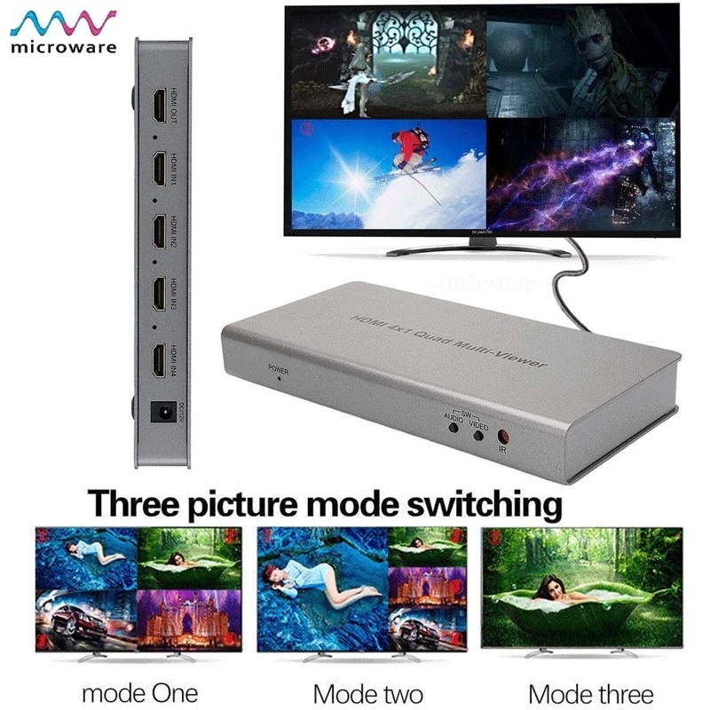 سوییچ چهار پورت کوادویوئر 4*1 HDMI QUAD VIEWER نت پیل مدل Q401 سوییچ چهار پورت کوادویوئر 4*1 HDMI QUAD VIEWER نت پیل مدل Q401