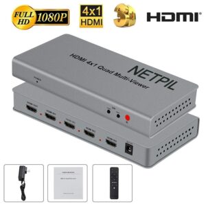 سوییچ چهار پورت کوادویوئر 4*1 HDMI QUAD VIEWER نت پیل مدل Q401