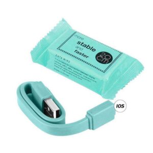 کابل شارژ 20 سانتی متری آیفون مدل CANDY 