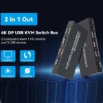 کی وی ام سوئیچ ۲ پورت DisplayPort نت پیل مدل DK201