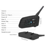 بلوتوث کلاه کاسکت مدل V6 PRO