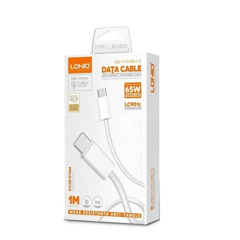 کابل شارژ الدینیو Type-C به Type-C مدل LC901C با طول 1 متر