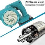 دستگاه دمنده و مکنده شارژی مدل lithium electric 48v