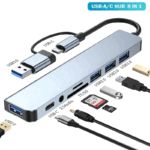 هاب 8 پورت type c مدل NETPIL 8033