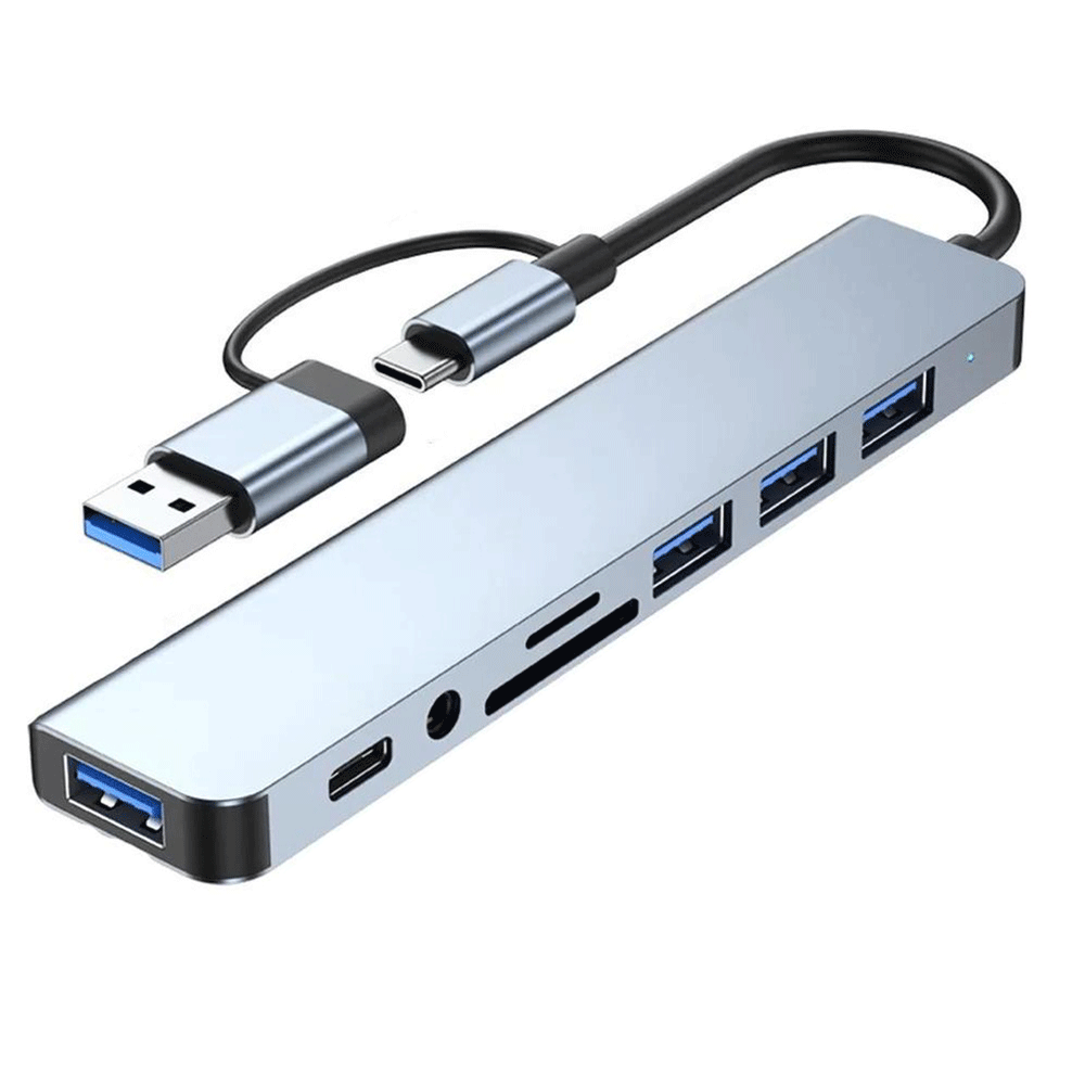 هاب 8 پورت type c مدل NETPIL 8033