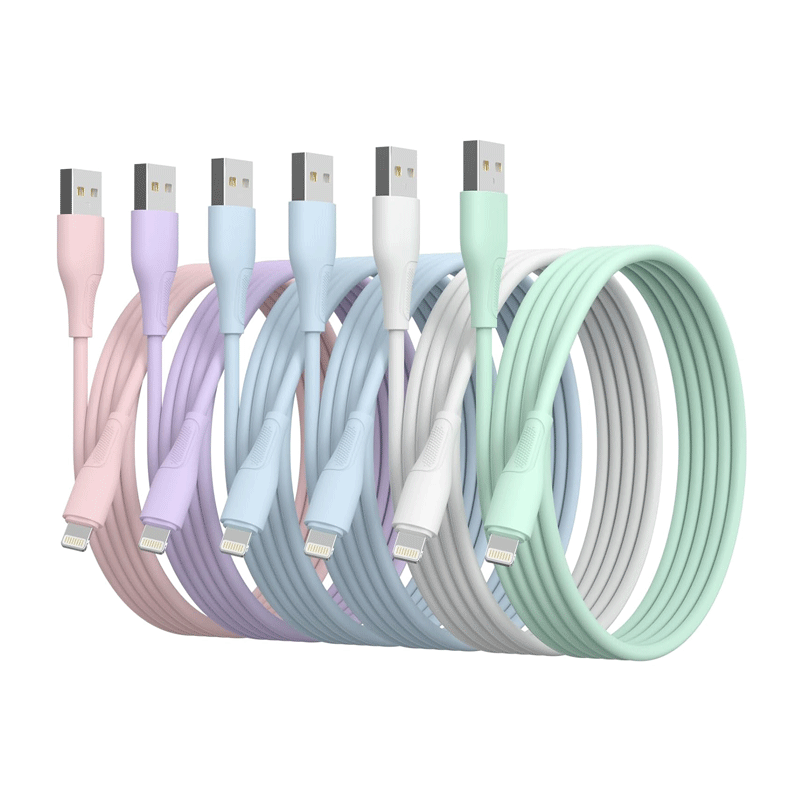 کابل شارژ آیفون رنگی بسته 10 عددی NETPIL IOS 10PCS کابل شارژ آیفون رنگی بسته 10 عددی NETPIL IOS 10PCS