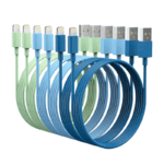 کابل شارژ آیفون رنگی بسته 10 عددی NETPIL IOS 10PCS